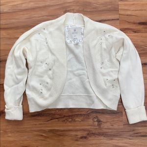 Cropped cardigan/coverup